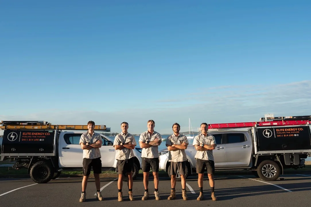 Elite Energy Co. team with branded service vehicles
